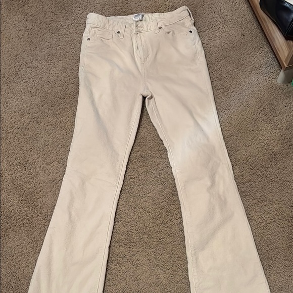 Time and Tru Women’s High Rise Corduroy Flare Pants - Picture 3 of 3